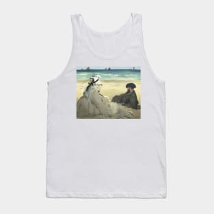 On the Beach by Edouard Manet Tank Top